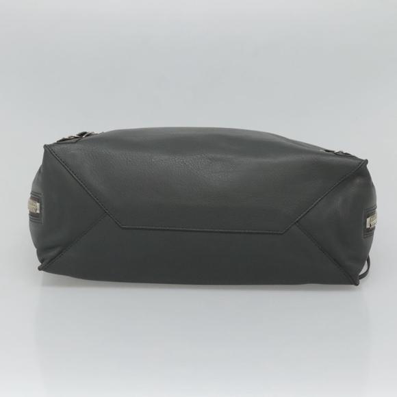 BALENCIAGA Paper B4 Hand Bag Leather 2way Gray Silver 432596 Auth gh179 - Picture 9 of 16